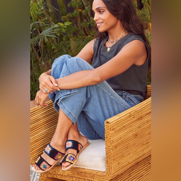 NEW Manebi Crochet Double Strap Sandal Size 39 - Picture 5 of 9